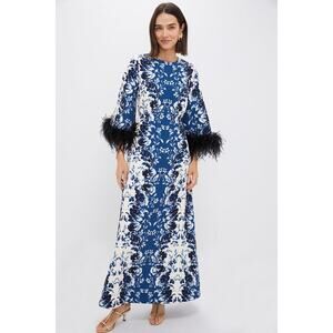 TUCKERNUCK Indigo Reflection Feather Jamison Dress Size XXXL NWT